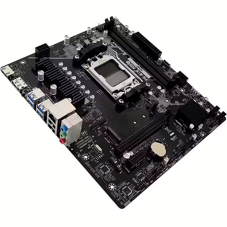 Carte mère BIOSTAR B650 MT au format micro-ATX, compacte, moderne et idéale pour monter des PC performants et accessibles en Algérie.