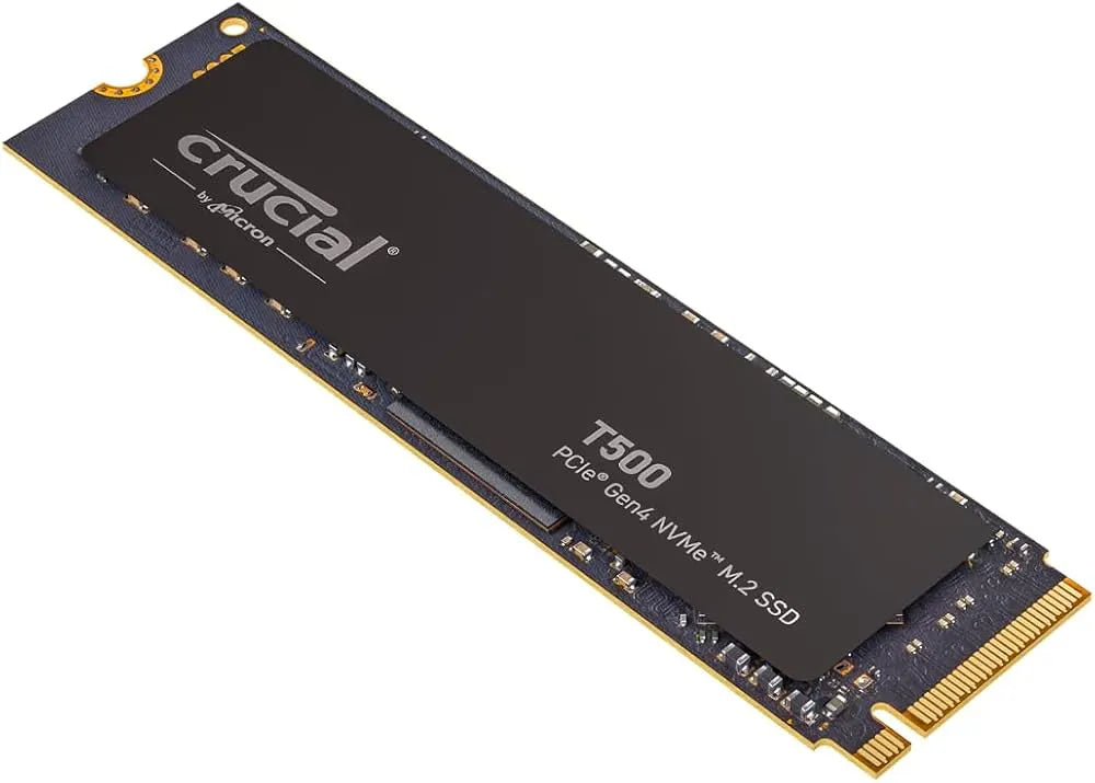 SSD CRUCIAL T500 PRO 1TB NVMe Gen4 avec DRAM – Haute vitesse 7.3 Go/s pour gaming et performance pro