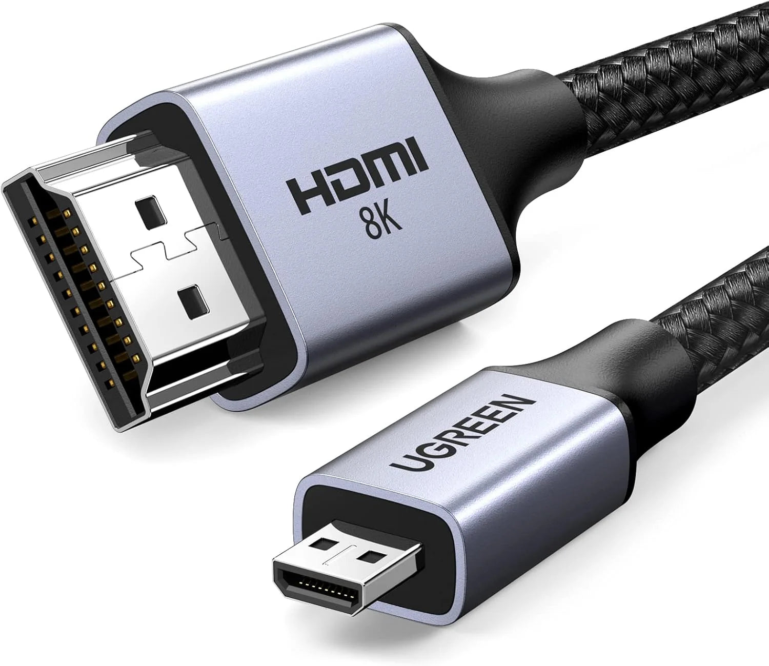 CABLE UGREEN HD164-15517 MICRO-HDMI TO K-HDMI 8K