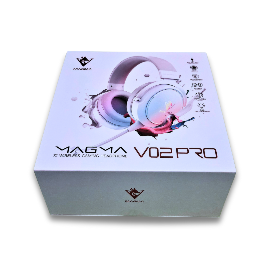 CASQUE GAMING MAGMA VALIVOX V02 PRO USB 7.1 RGB WHITE