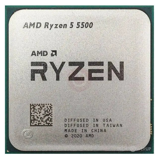 Processeur AMD Ryzen 5 5500 - أداء ثابت مع 6 cœurs، تردد 4.2GHz، نسخة Tray بدون مروحة، مثالي للألعاب والدراسة، متوفر في الجزائر