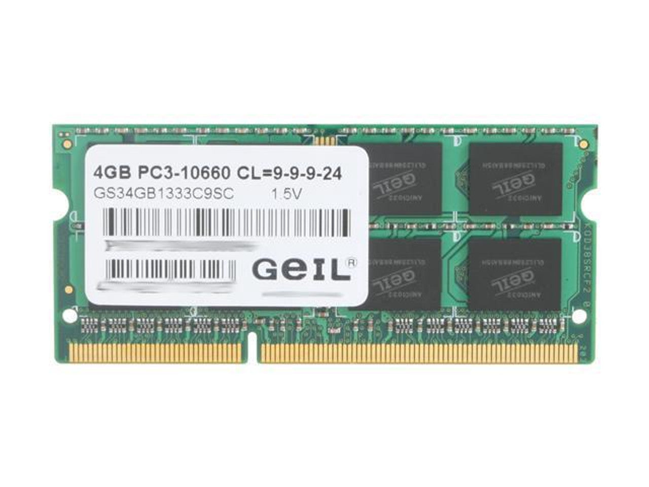MEMOIRE PC PORTABLE GEIL 4GB DDR3 PC1333