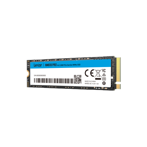 SSD Lexar NM610 Pro 2TB NVMe Gen3x4 – disque rapide et fiable, idéal pour gaming et productivité.