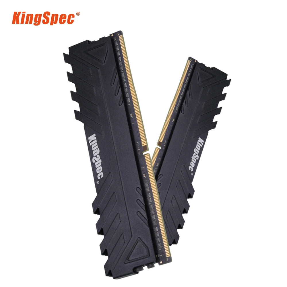 MEMOIRE DDR4 KINGSPEC 16GB KIT (8GBX2) PC3200 AVEC DISSIPATEUR BLACK