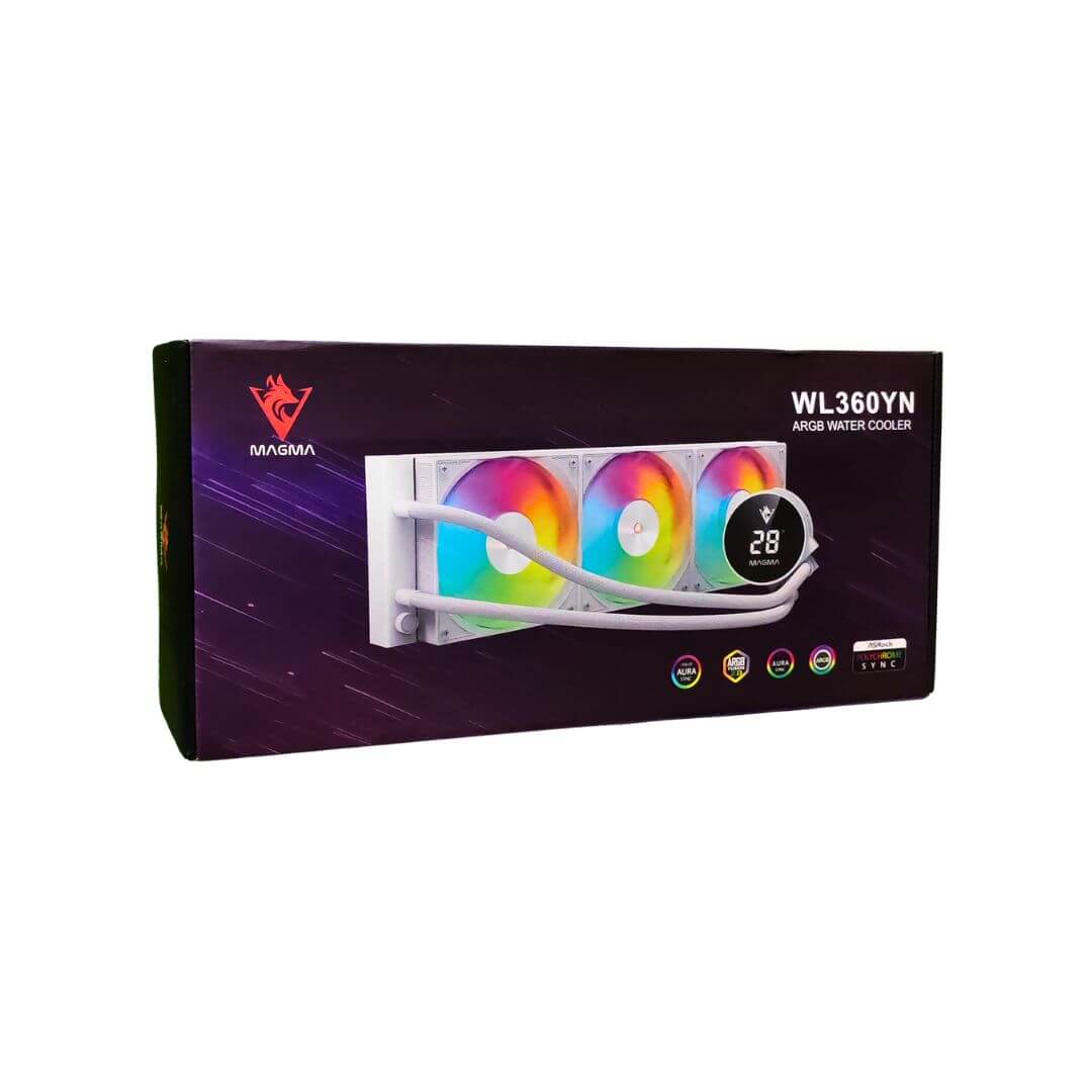 WATERCOOLING MAGMA 3FANS 360MM WL360YN WHITE