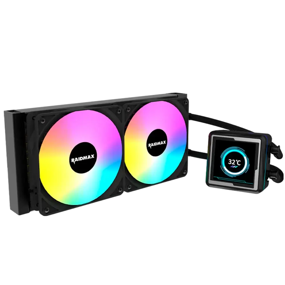 WATERCOOLING RAIDMAX 240MM LM240BK ARGB LCD BLACK