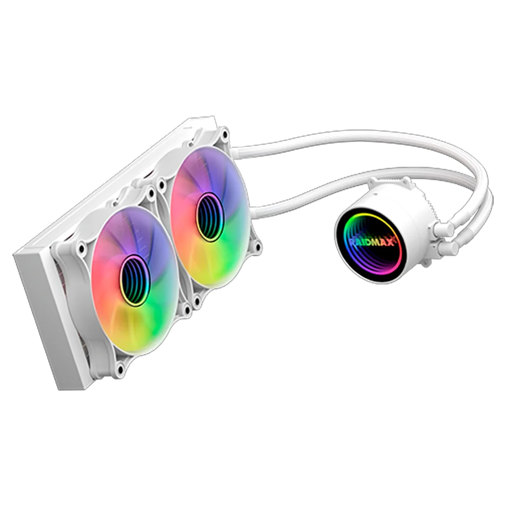 Refroidisseur watercooling Raidmax LS240WT ARGB White pour processeur gaming 240mm en Algérie