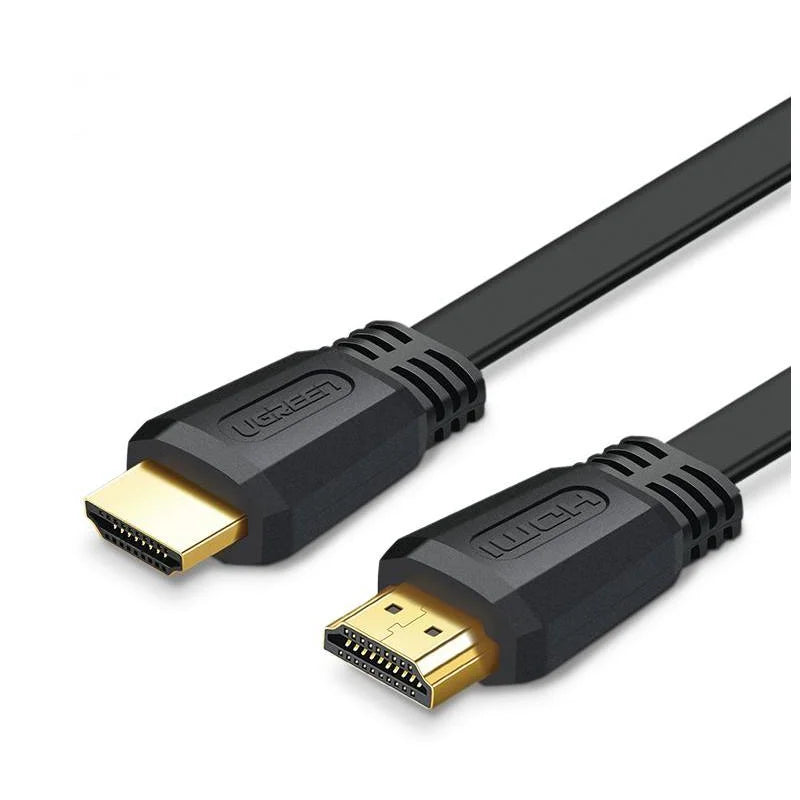 CABLE UGREEN 70159 HDMI TO HDMI FLAT CABLE BLACK 4K 2M
