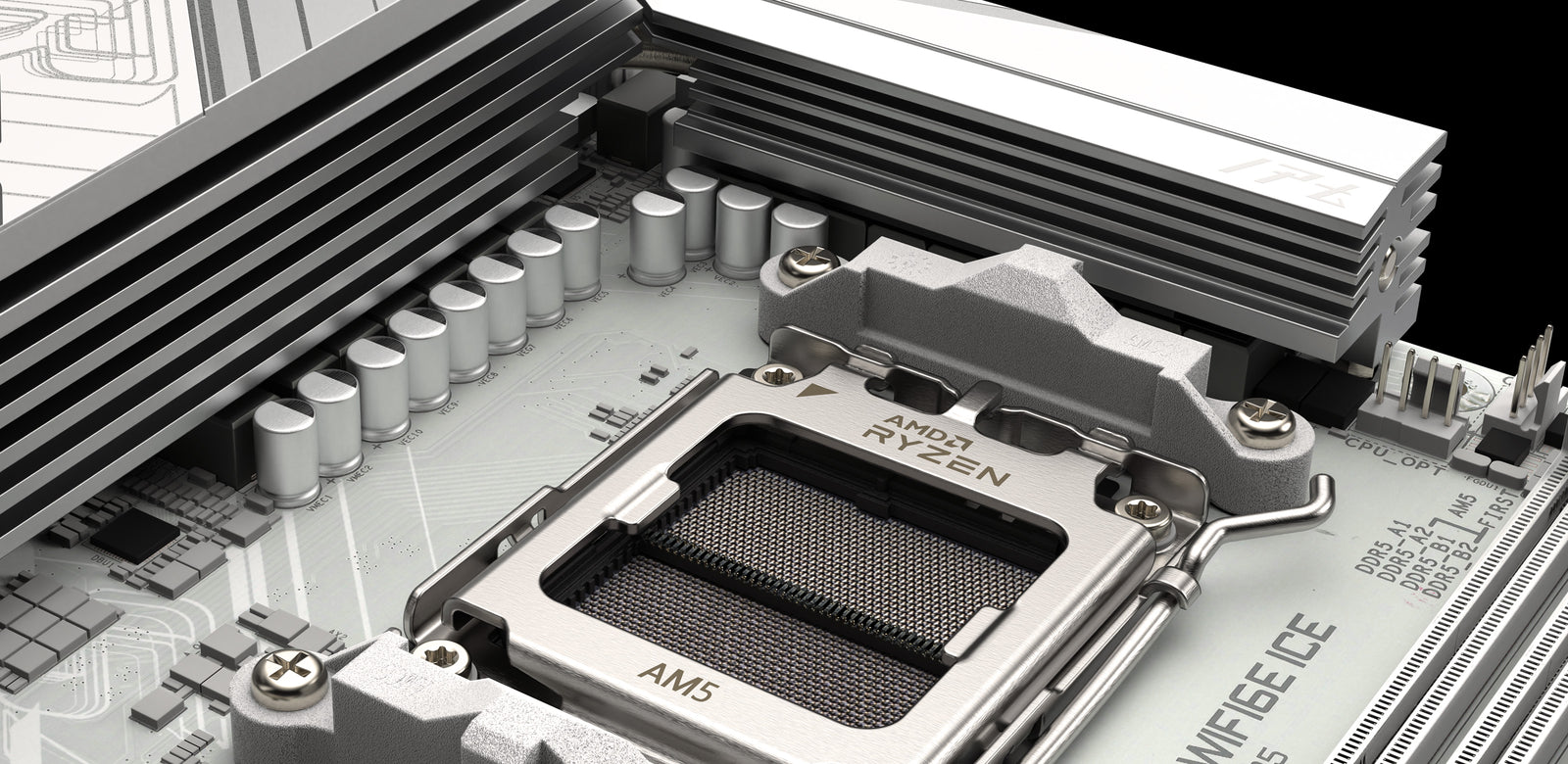 CARTE MERE GIGABYTE B850M AORUS ELITE WIFI6 WHITE ICE AM5