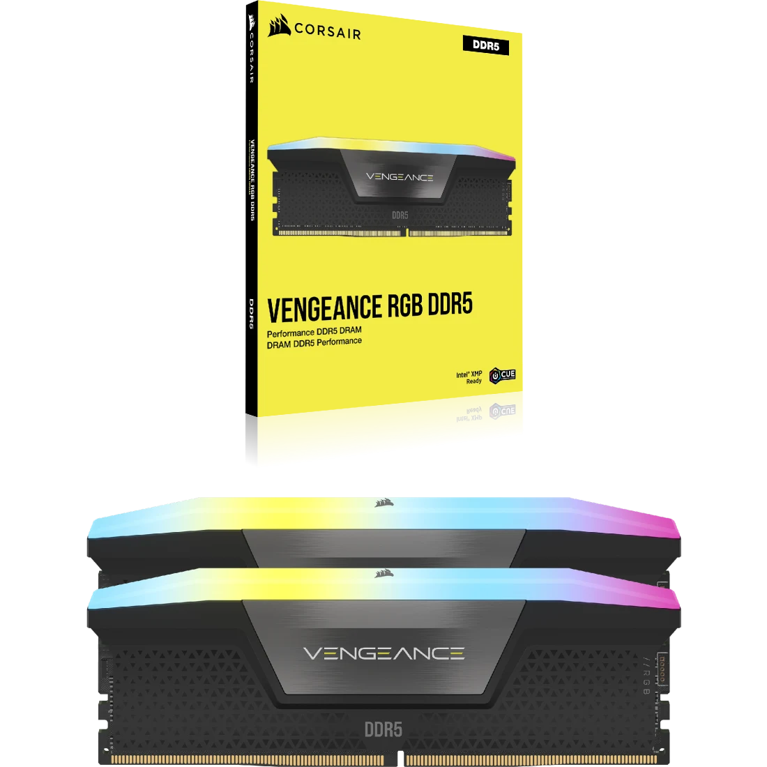 • « CORSAIR VENGEANCE DDR5 32GB Kit (16GBx2) RGB PC6000MHz Black – mémoire rapide et esthétique – disponible en Algérie »