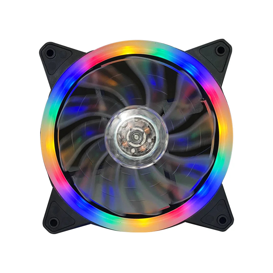 Ventilateur RGB 120mm noir avec éclairage personnalisable – disponible en Algérie
