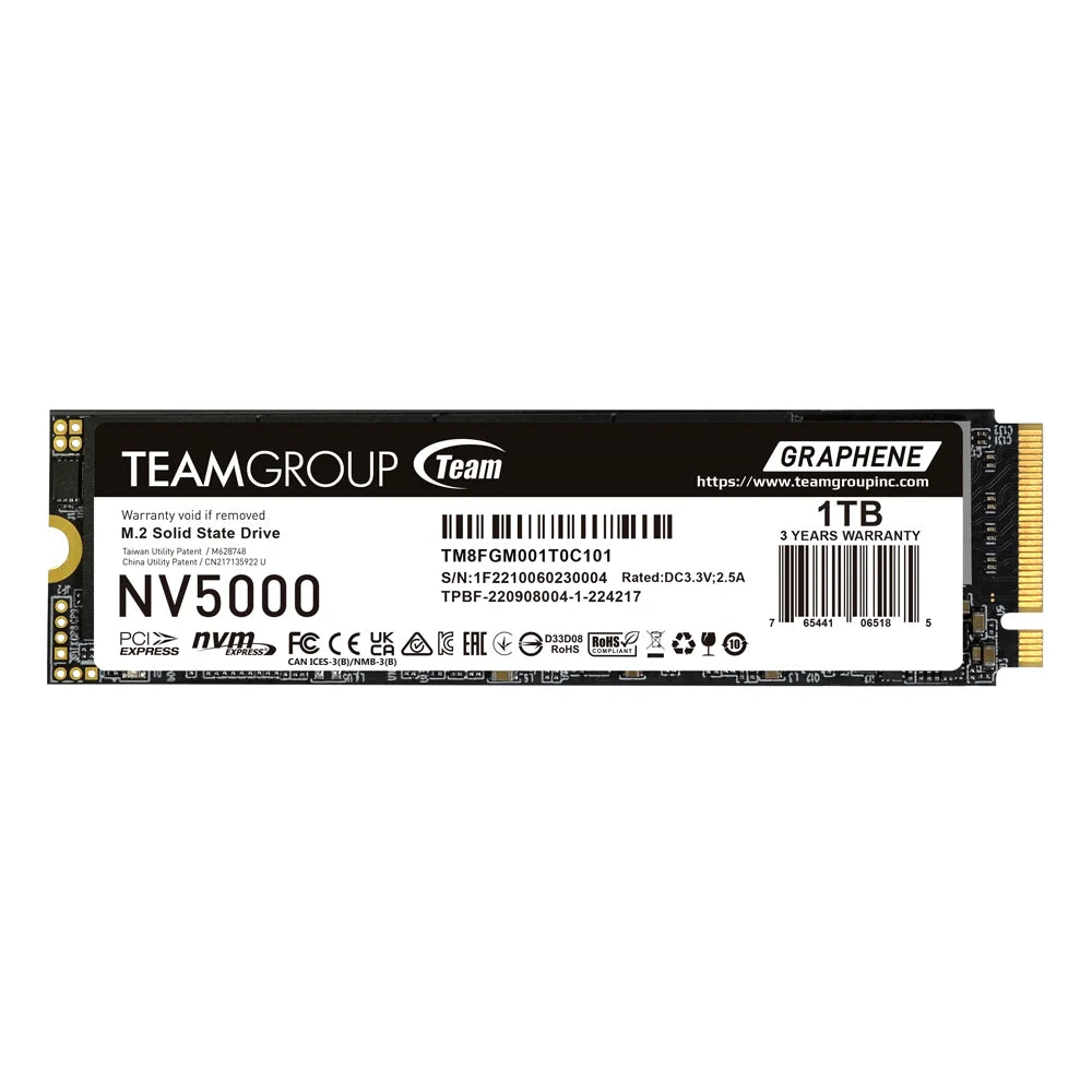 DISQUE SSD TEAMGROUP NV5000 1TB NVME GEN4 5000MB/SEC
