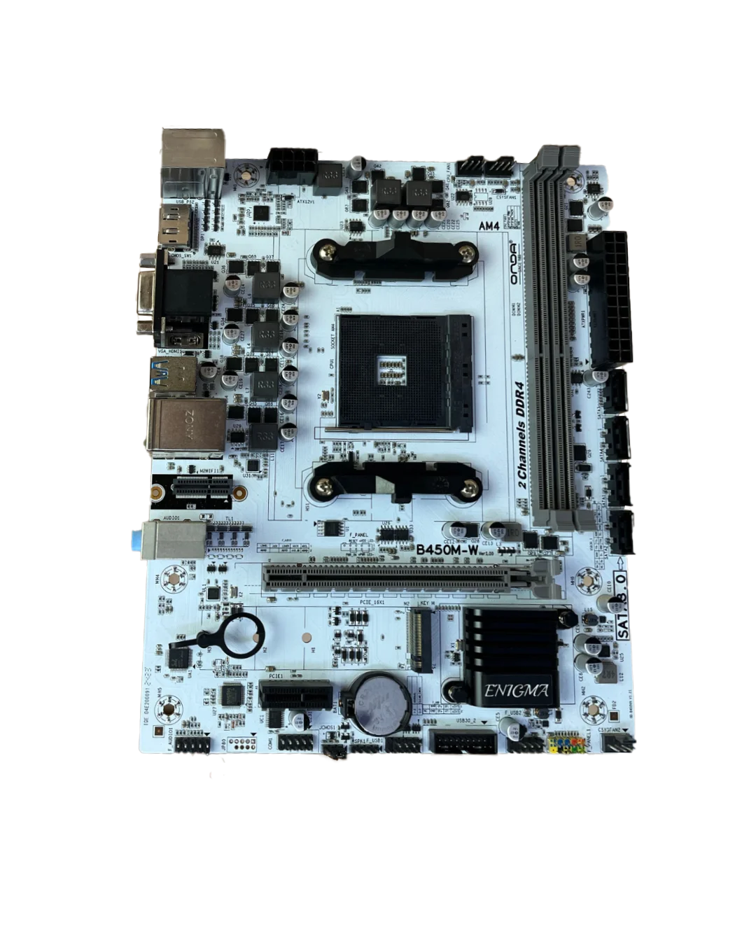 Carte mère ENIGMA B450 White – Socket AM4 – Design élégant – Algérie