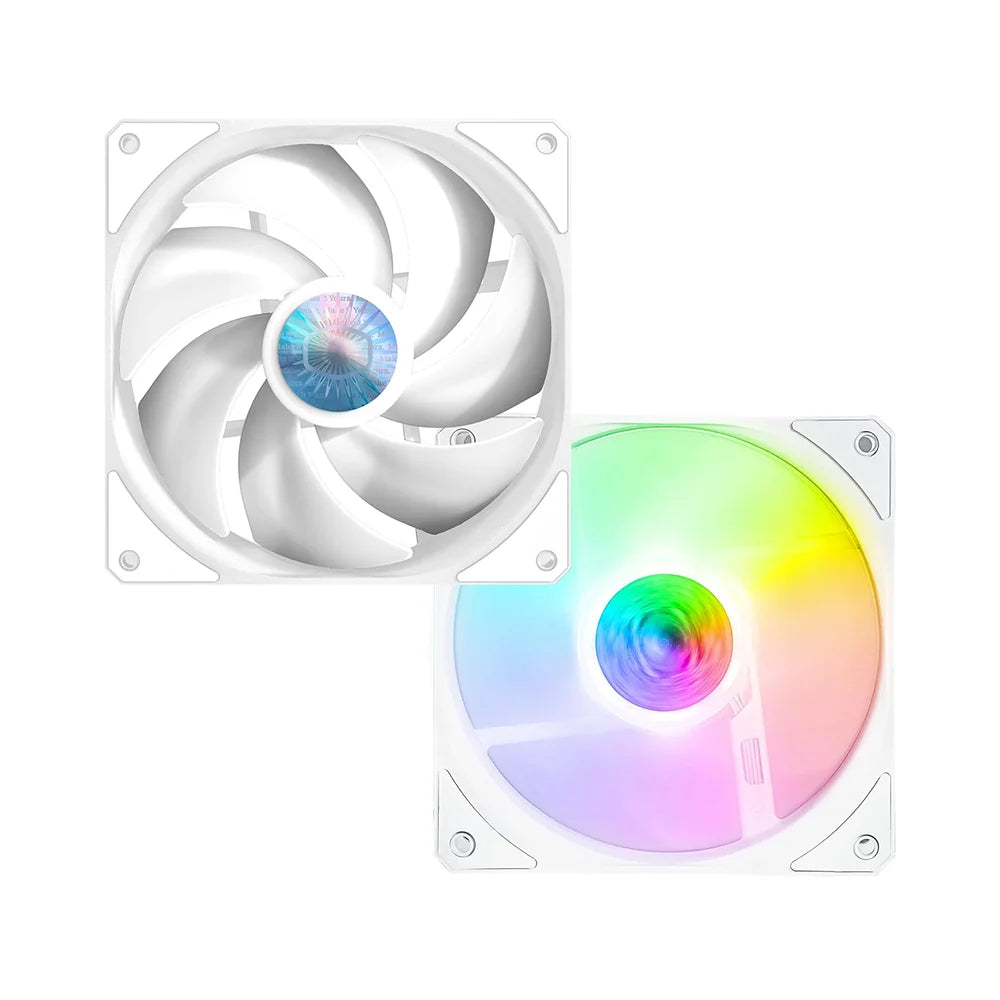 VENTILATEUR BOITIER COOLER MASTER SICKLEFLOW 120 ARGB 3 IN 1 WHITE