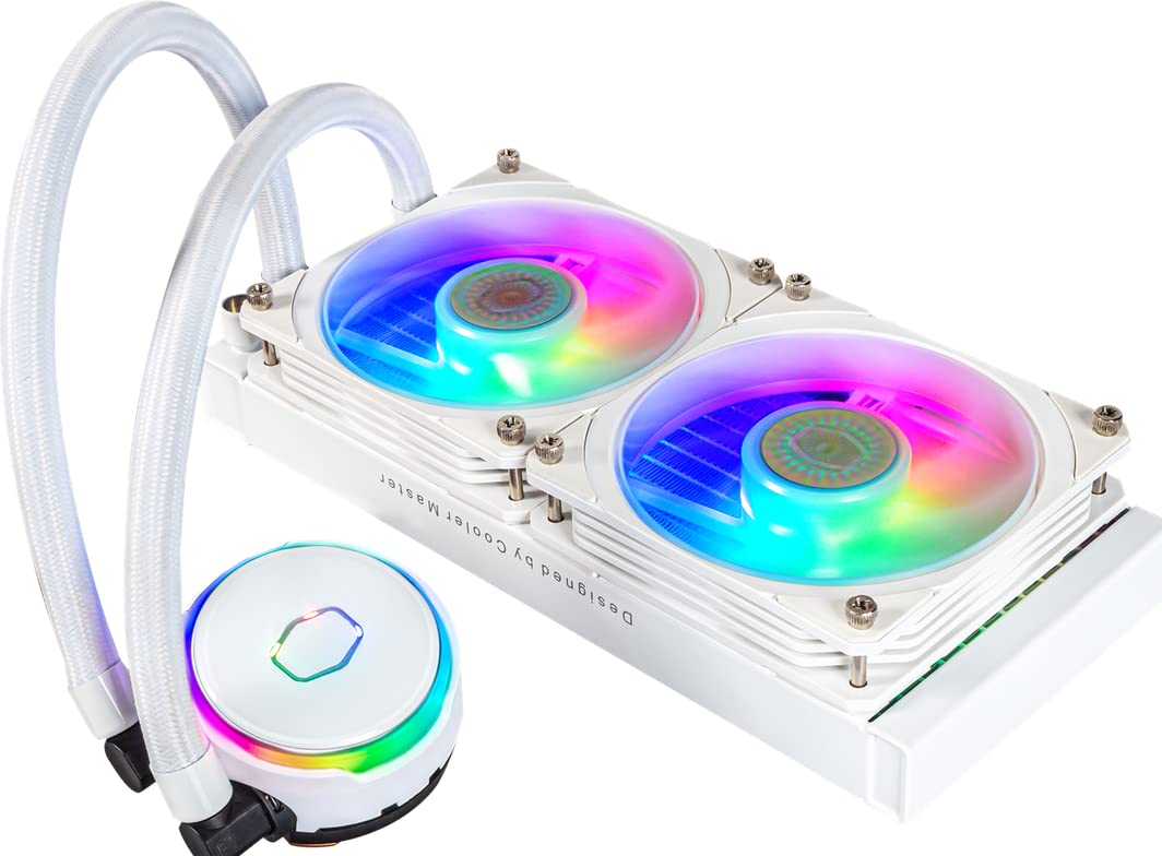 WATER COOLING COOLER MASTER MASTERLIQUID PL240 FLUX WHITE