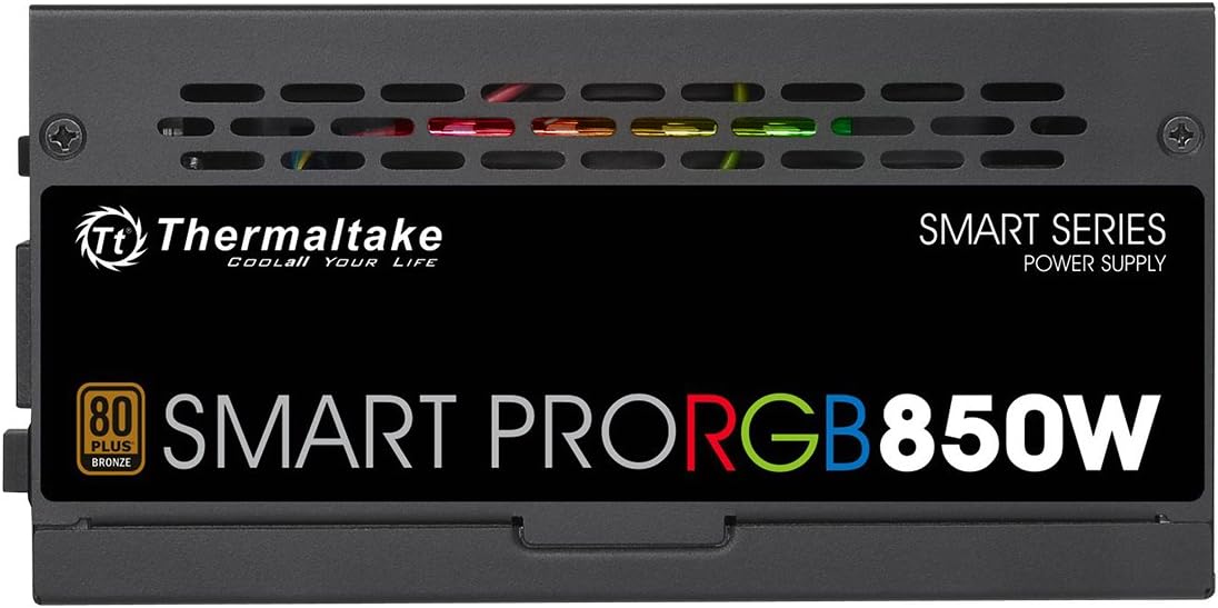 ALIMENTATION THERMALTAKE 850W SMART PRO RGB FULL MODULAR 80+ BRONZE