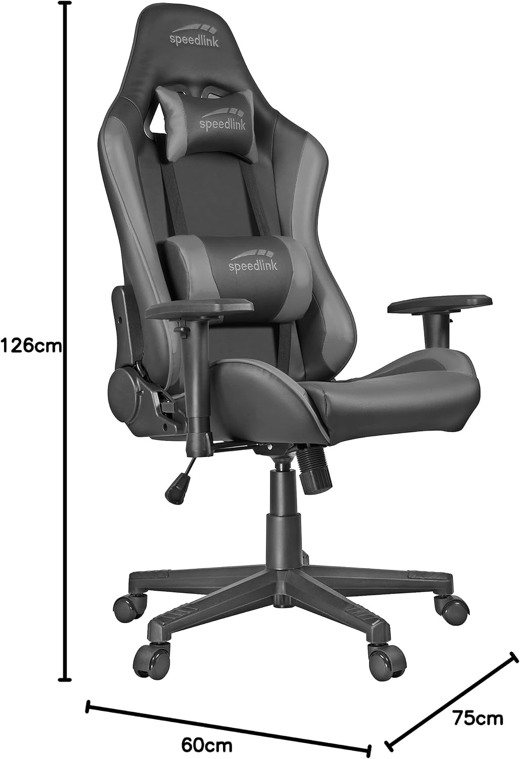 CHAISE SPEEDLINK XANDOR GAMING BLACK BLACK GREY