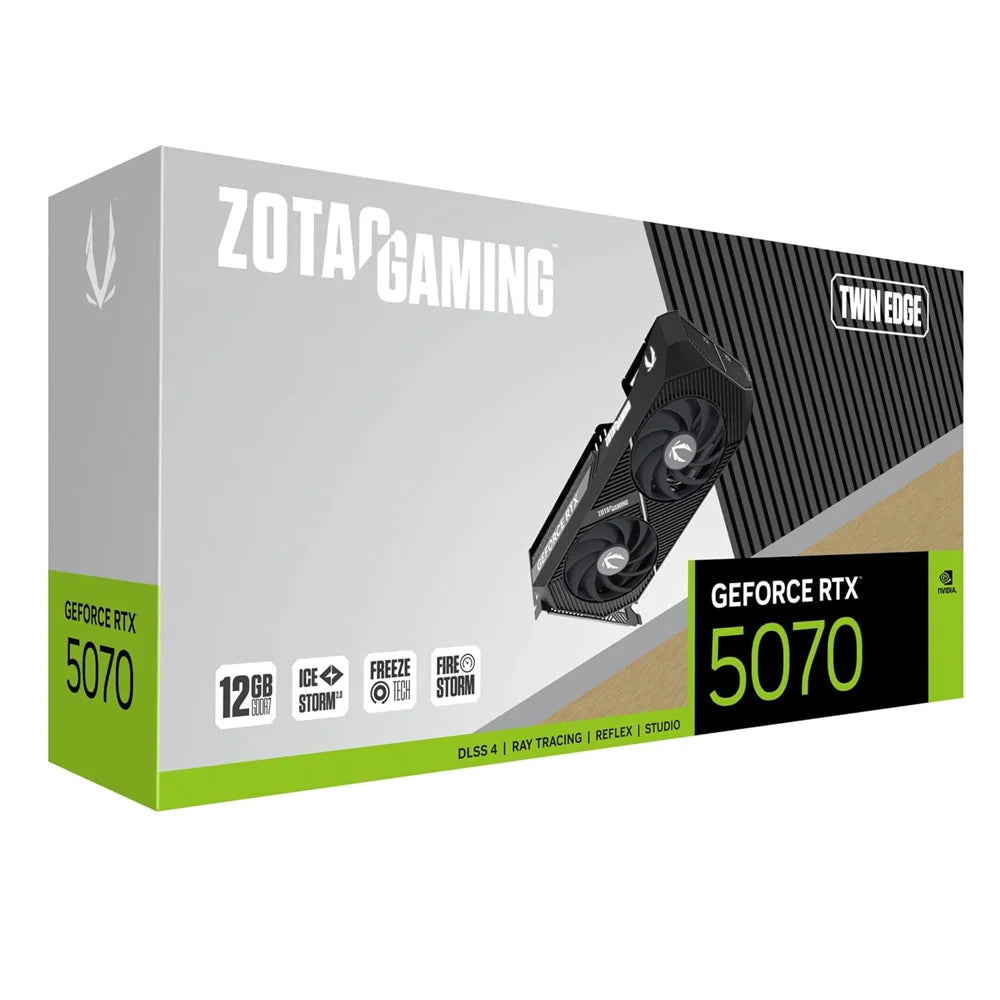 CARTE GRAPHIQUE ZOTAC RTX 5070 TWIN EDGE 12GB GDDR7 192-BITS