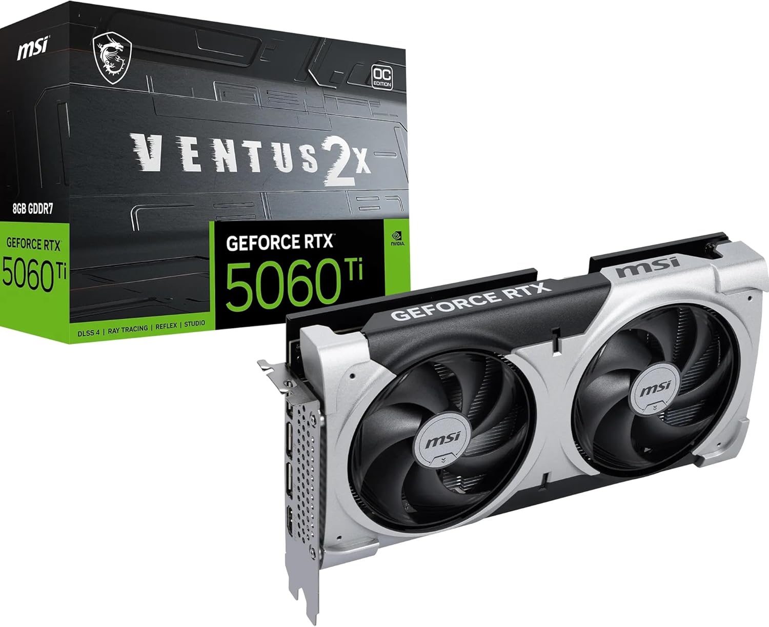 CARTE GRAPHIQUE MSI RTX 5060TI VENTUS 2X 8GB GDDR7