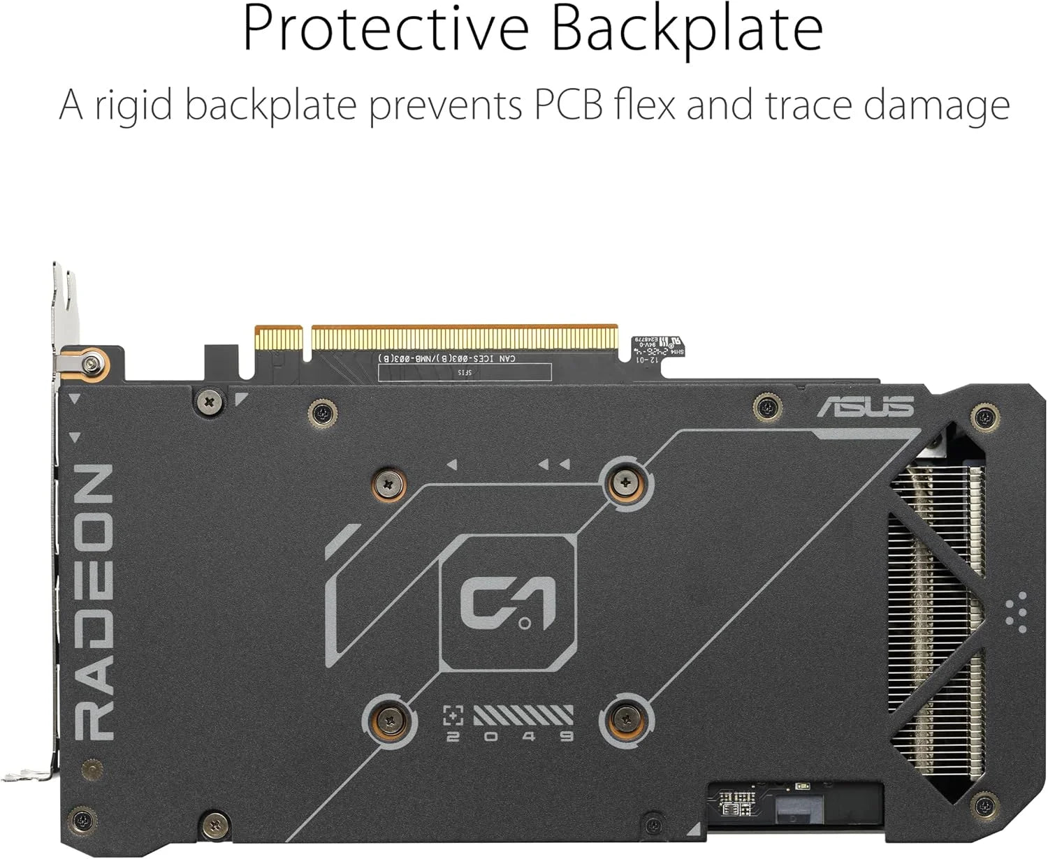 CARTE GRAPHIQUE ASUS DUAL RX7600 OC 8GB GDDR6