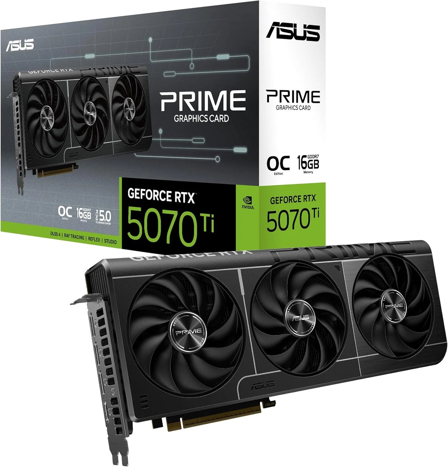 CARTE GRAPHIQUE ASUS RTX 5070 TI PRIME OC 16GB GDDR7 256-BITS