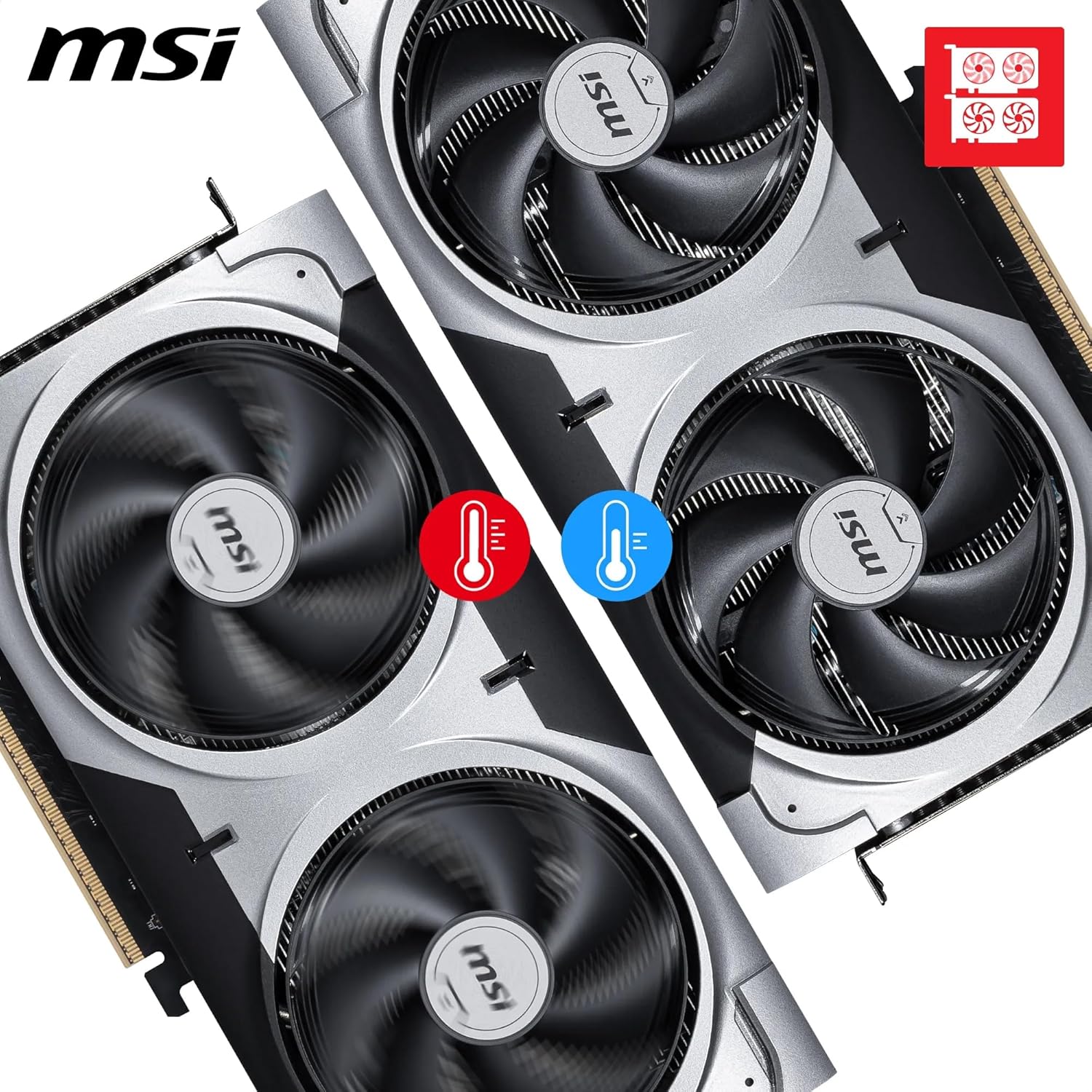 CARTE GRAPHIQUE MSI RTX 5060TI VENTUS 2X 8GB GDDR7