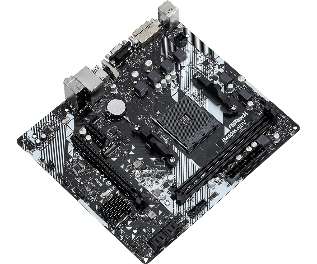 • « ASRock B450M-HDV R4.0 DDR4 Micro-ATX – carte mère AMD fiable – disponible en Algérie »
