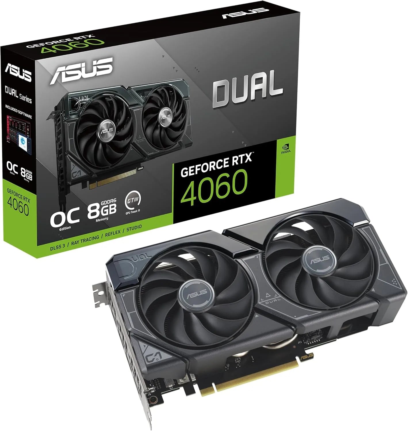 CARTE GRAPHIQUE ASUS RTX 4060 DUAL EVO OC 8GB GDDR6