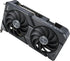 Vue du dessus de la carte graphique ASUS RTX 4060 Dual EVO OC – تصميم محسن مع مروحتين للتبريد، مثالية للألعاب والرسومات المتقدمة، متوفرة في الجزائر.