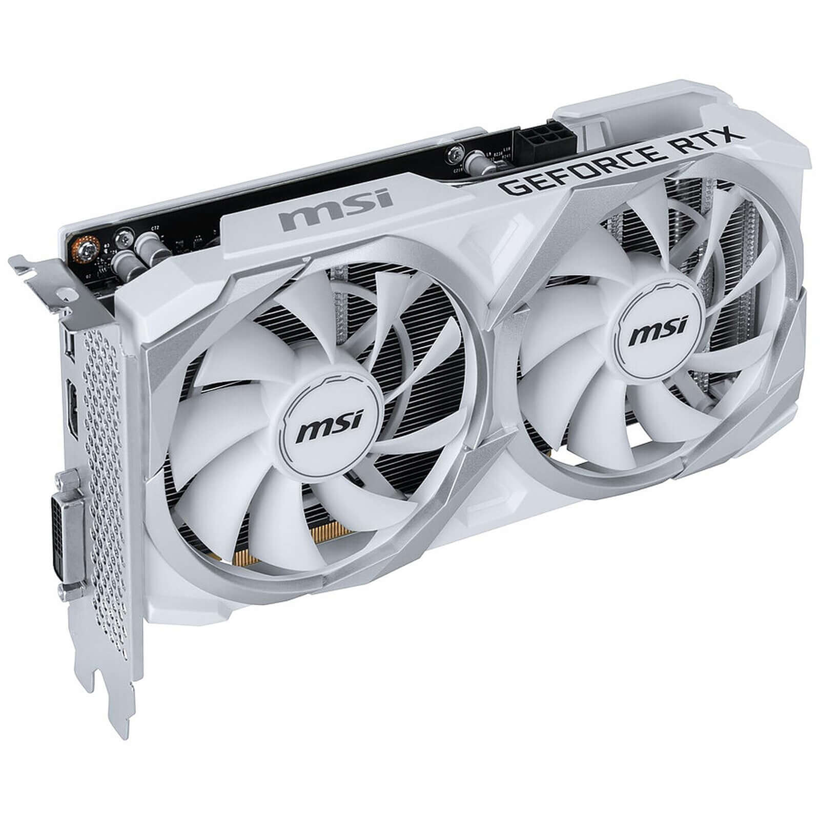 بطاقة رسوميات MSI RTX 3050 VENTUS 2X 8G OC باللون الأبيض