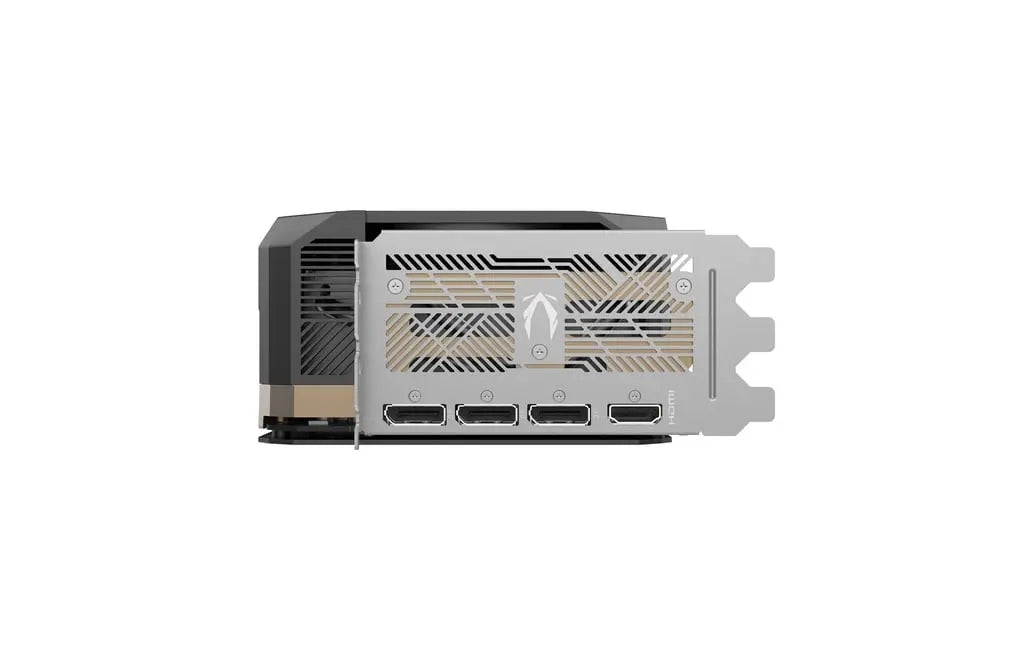 Connectiques HDMI et DisplayPort de la ZOTAC RTX 5080 Solid 16GB GDDR7, compatibles avec écrans gaming haute résolution 4K et 8K en Algérie
