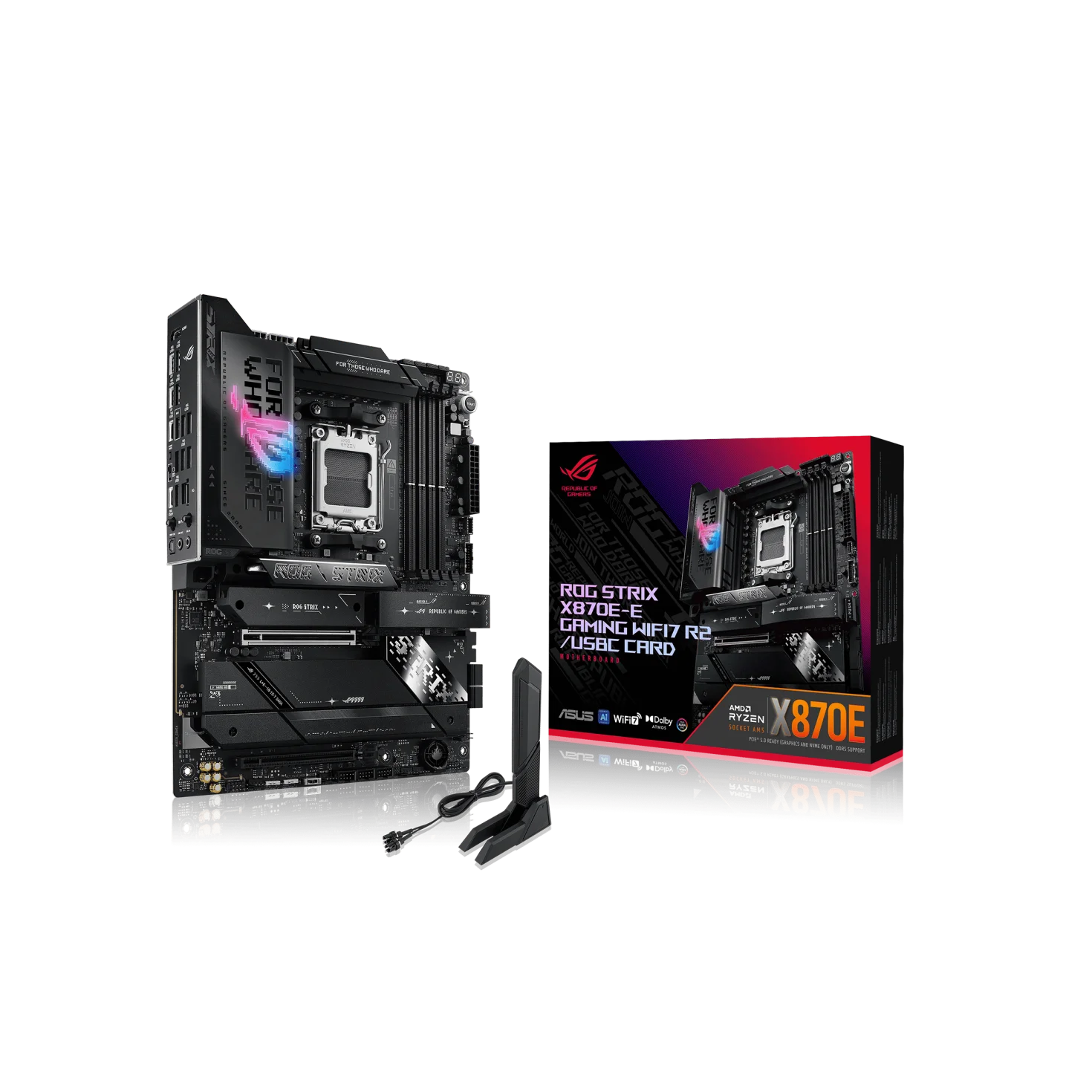 CARTE MERE ASUS X870E-E ROG STRIX R2/USBC CARD AMD AM5