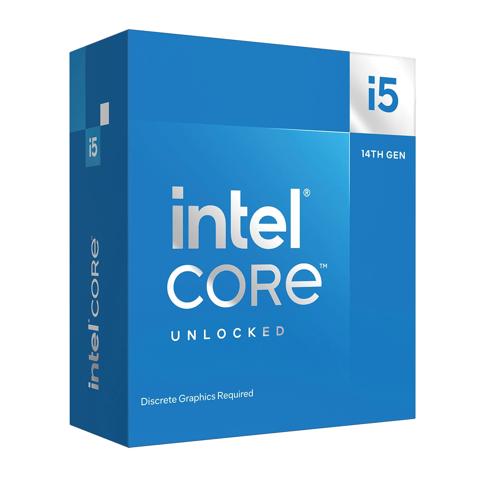 Retail box of Intel Core i5-14600KF 14th Gen processor – unlocked CPU for gaming