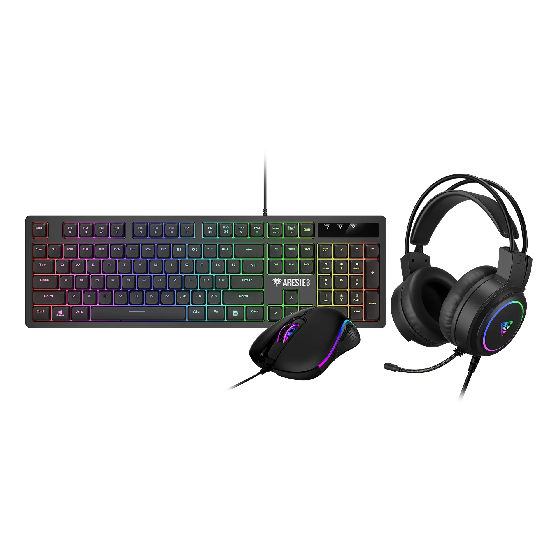 COMBO GAMDIAS POSEIDON E2 3IN1 CLAVIER - SOURIS - CASQUE