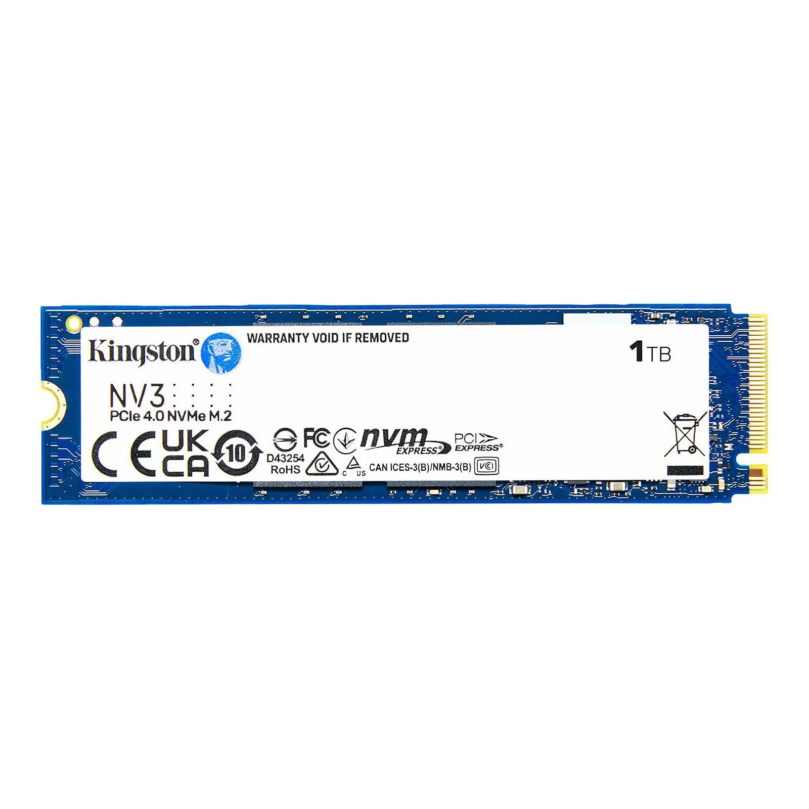 DISQUE SSD KINGSTON 1TB NV3 NVME GEN4 6GB/SEC