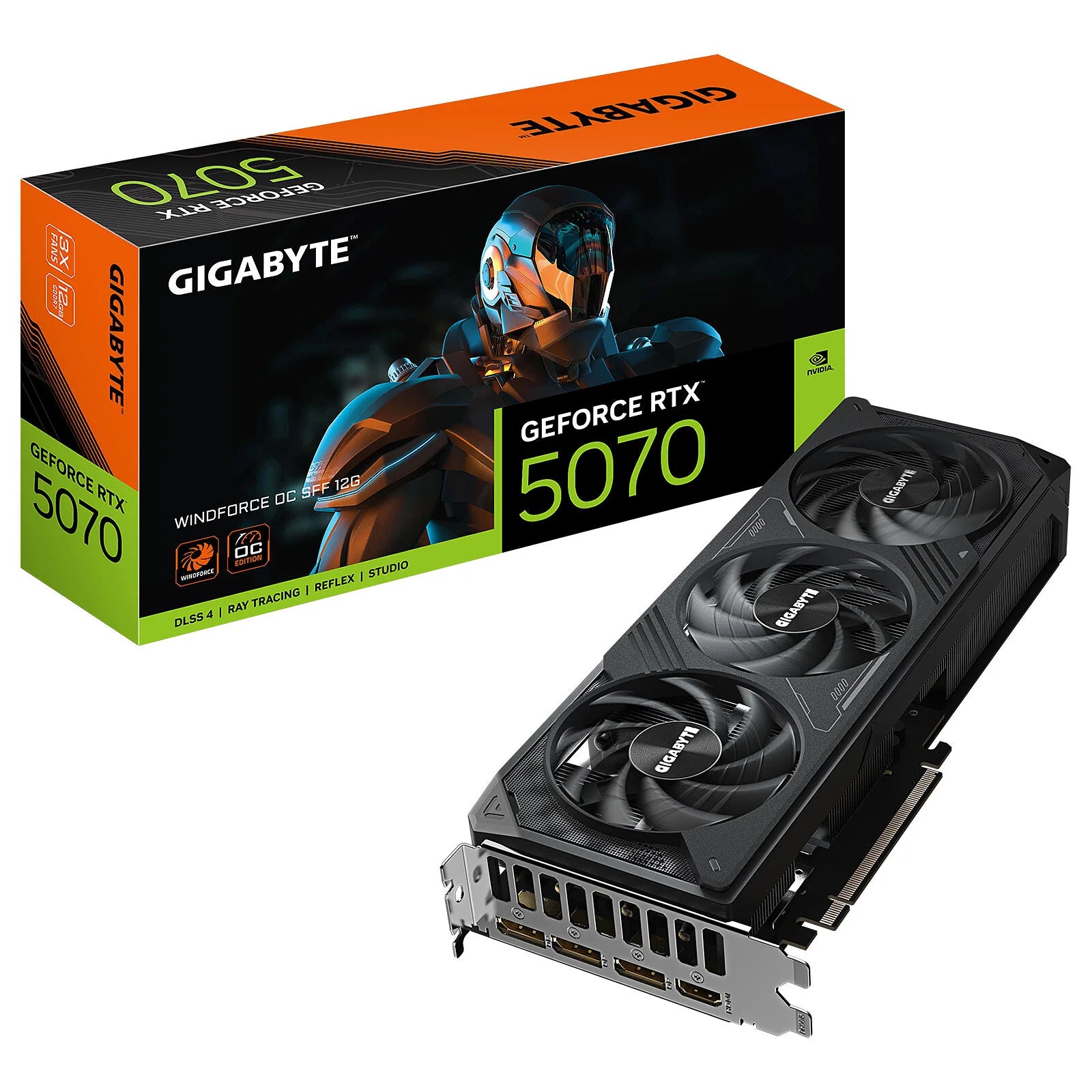 CARTE GRAPHIQUE GIGABYTE RTX 5070 WINDFORCE 3XFANS 12GB GDDR7