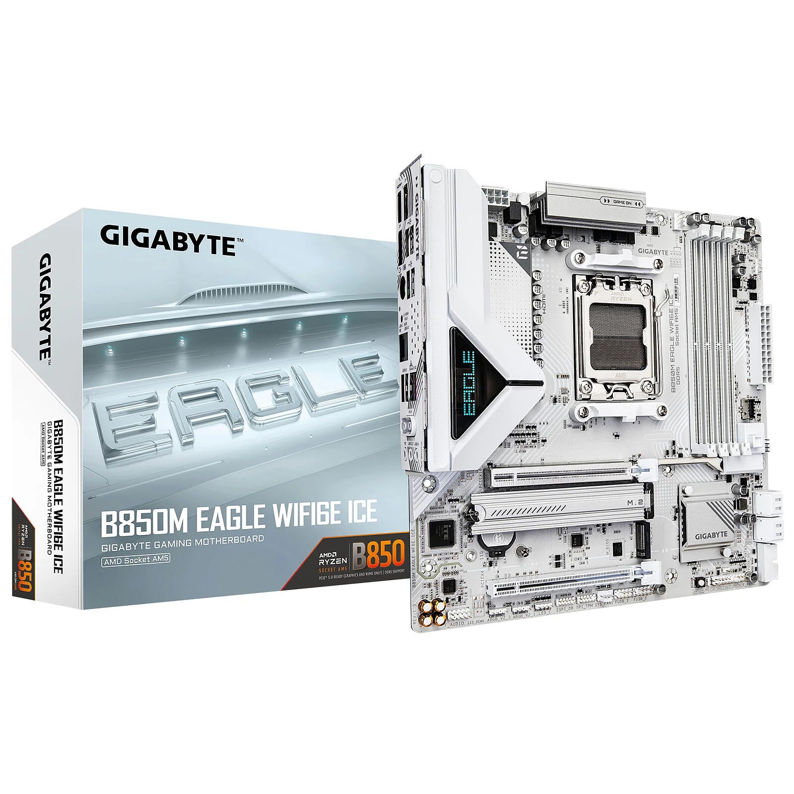 CARTE MERE GIGABYTE B850M EAGLE AMD WIFI6E ICE AM5