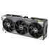 Gros plan sur le système de refroidissement triple ventilateur Axial-Tech de l’ASUS RTX 5080 TUF Gaming OC 16GB GDDR7, conçu pour la performance en Algérie