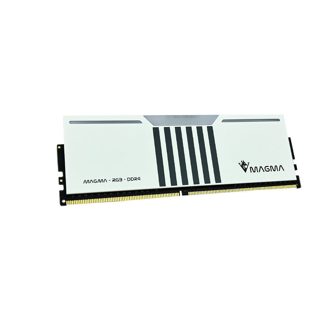 MEMOIRE MAGMA DUAL RGB WHITE 16GB (8GBX2) DDR4 PC3200MHZ