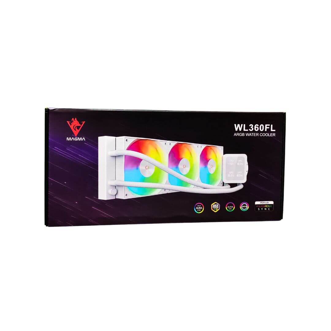 WATERCOOLING MAGMA 3FANS 360MM WL360FL WHITE