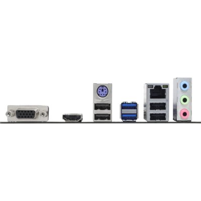 Panneau arrière de la carte mère BIOSTAR H610MHP 2.0 DDR4 avec ports HDMI, VGA, USB et LAN, assurant une connectivité fiable et polyvalente en Algérie.