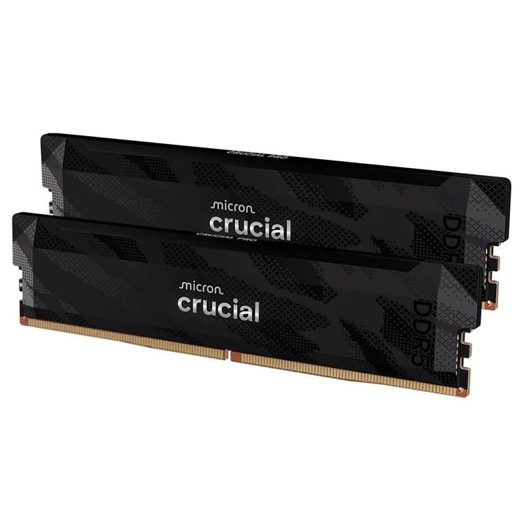 MEMOIRE DDR5 CRUCIAL 32GB KIT (16GBX2) PC6400 CL32 PRO OC SERIES BLACK