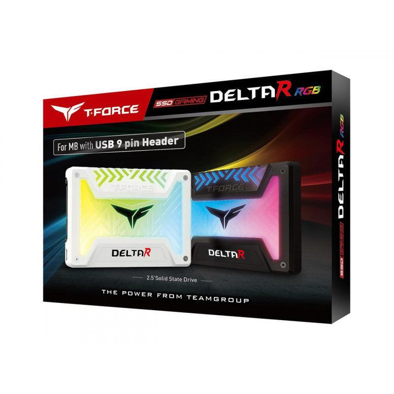 DISQUE SSD TEAMGROUP 250GB T-FORCE DELTA R W/C USB 2.5" SATA BLACK