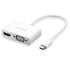 HUB UGREEN 30843 USB-C TO HDMI + VGA 4K UHD WHITE