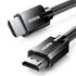 CABLE UGREEN 80602 HDMI TO HDMI 8K ZINC ALLOY SHELL BRAIDED GRAY 3M