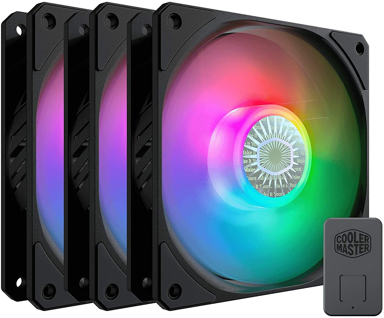 VENTILATEUR BOITIER COOLER MASTER SICKLEFLOW 120 ARGB 3 IN 1 BLACK